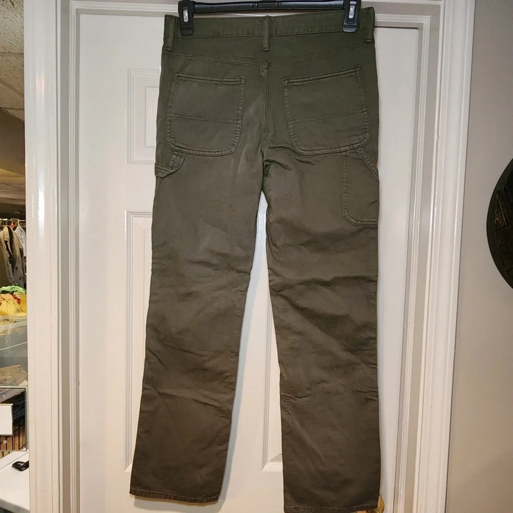 NWT GAP Boys Original Straight Leg‎ Olive Green Carpenter Style Jeans Casual
